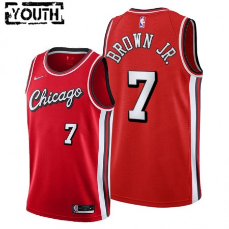 Dres Chicago Bulls Troy Brown Jr. 7 Nike 2021-22 City Edition Throwback Swingman - Dječji